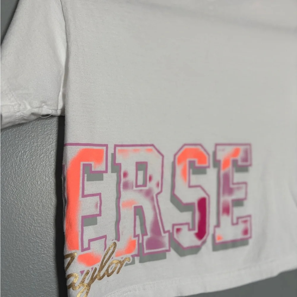 Converse White Tee Crop Top - Back to School